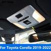 Front Reading Light Cover Trim For Toyota Corolla     Matte Car Roof Lamp Decoration Accessories Car Styling