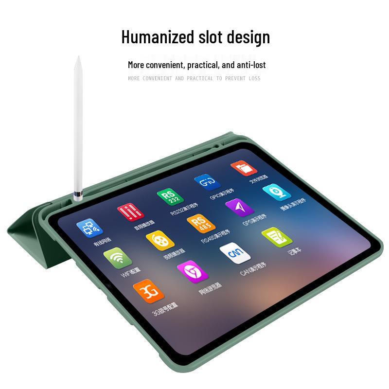 2026 iPad 11-inch Tri-fold Magnetic Leather Case: Protective Cover for Air/Pro