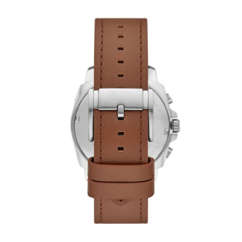 PRIVATEER Chronograph Brown Leather Watch
