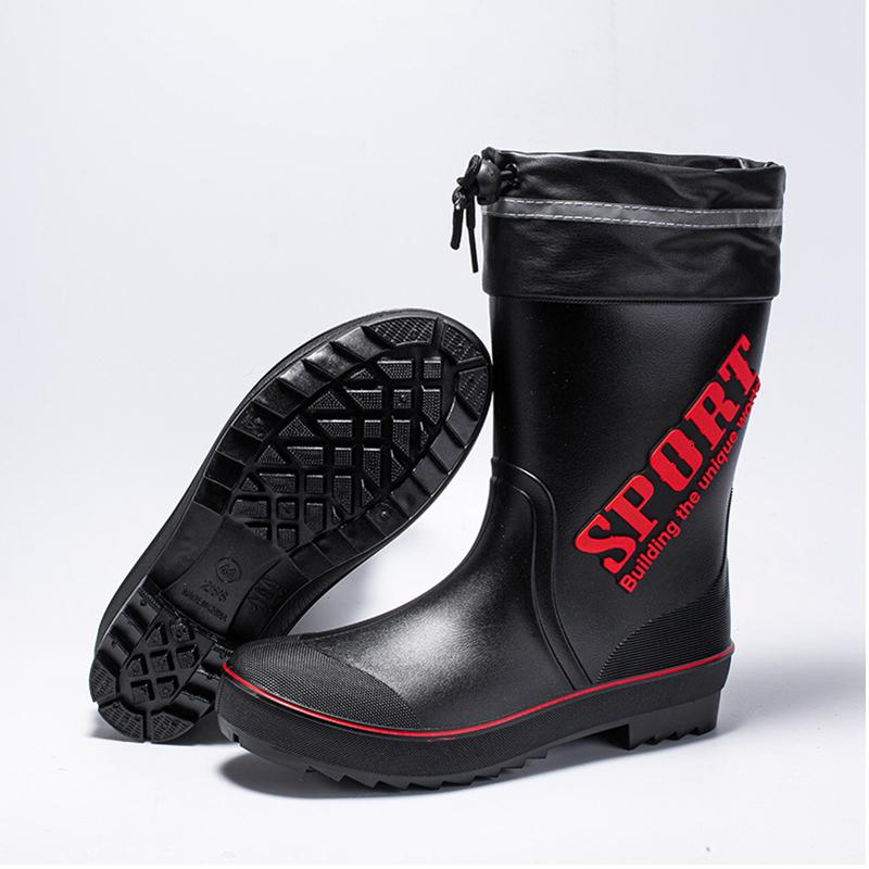 

Модные мужские платформенные резиновые сапоги Модные до середины икры Нескользящие Водонепроницаемые ПВХ ботинки Мойка автомобиля На открытом воздухе Новая защита для работы Водные рыболовные ботинки 40