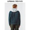 UR 2026 Men's Retro Barn-style Color-block Lapel Denim Jacket