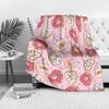 Sweet Donuts & Coffee Printed Blanket Soft & Warm Throw for Kids Bedding Sofa Cover Easy To Clean and Maintain Elevate Space