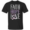 Faith Hope Love T Shirt Christian 1 Corinthians 13 Inspirational
