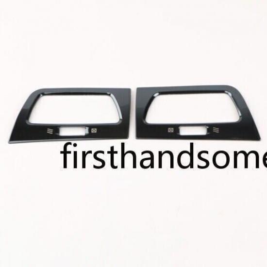 Black Titanium Fit For Honda CRV CR-V 2012-2016 Console L&R Air Outlet Vent Trim
