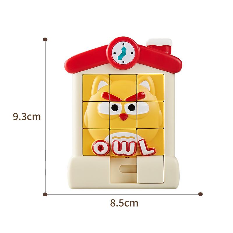 Children Cartoon Animal Slide Puzzles Toys Logical Thinking Training Challenges Intellectual 3D Puzzles Sensory Game Travel Toys