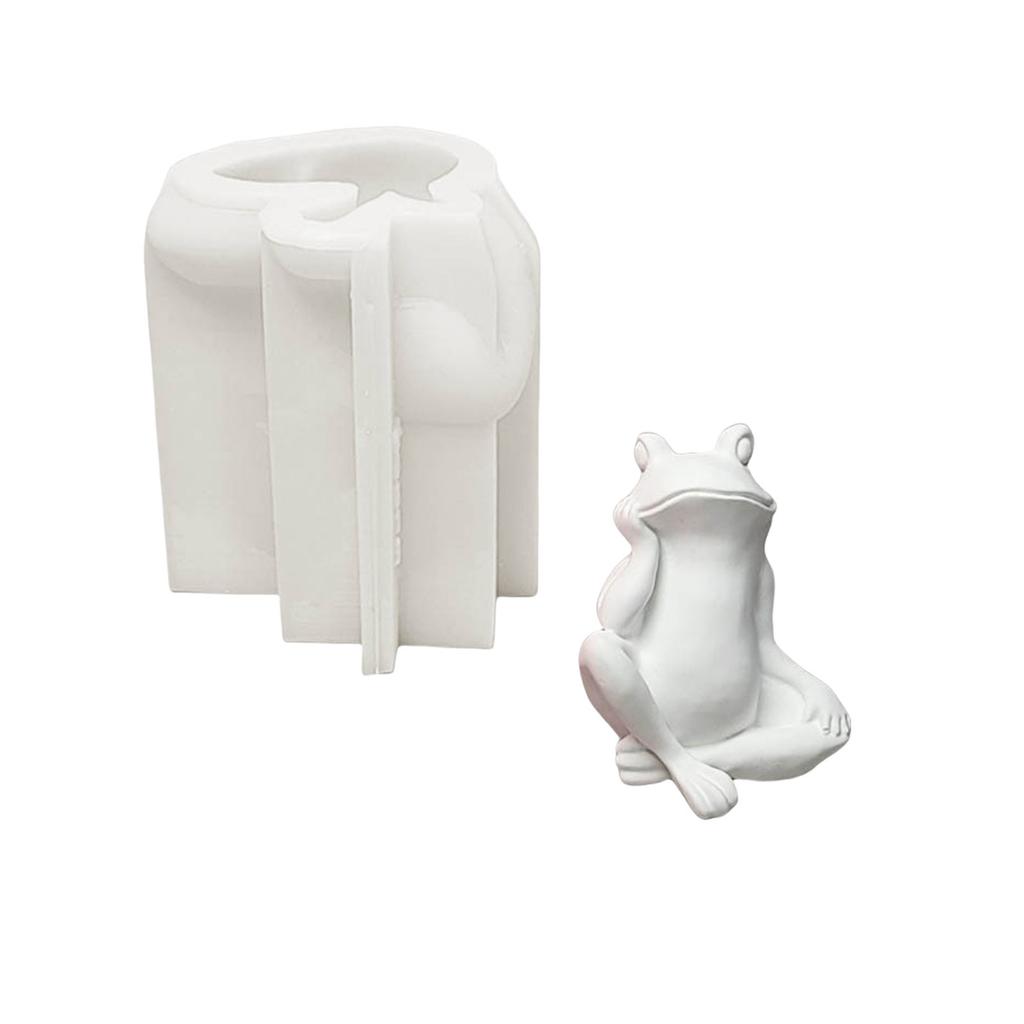 3D Frogs Candle Mold Animal Clay Silicone Molds Resin Casting Molds Craft Supplies for Candle Making Home Decoration