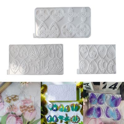 Earrings Silicone Molds Drop Jewelry Making Tool Silicone Pendant Moulds Silicone Texture Gift for Art Enthusiasts