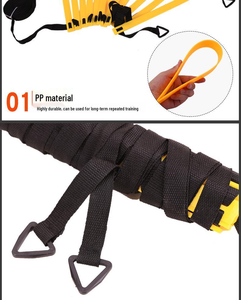 Set Agilitate: Parașută de rezistență, Jocul de șotron și Scări de antrenament, Conuri, Discuri pentru antrenament la fotbal