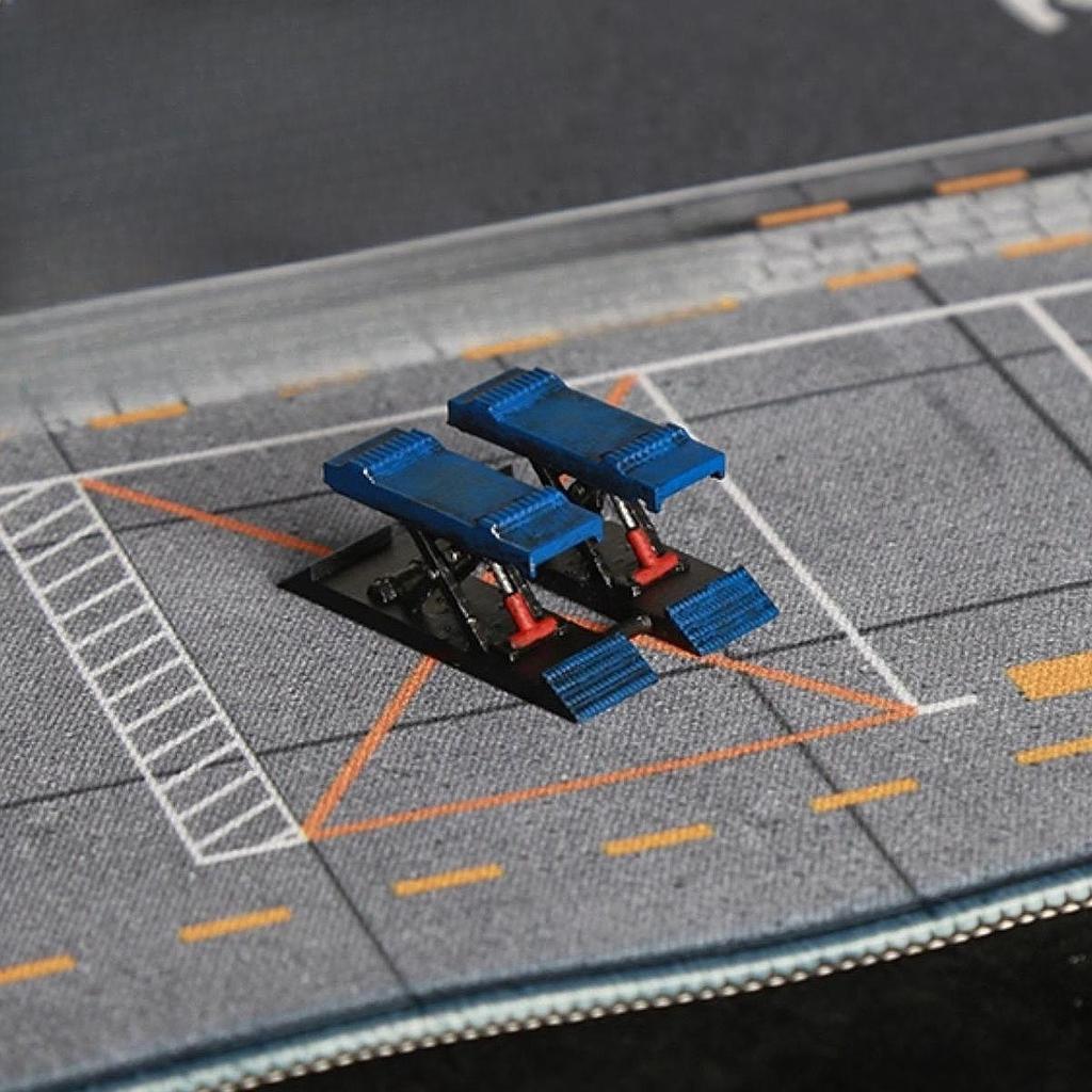 Diorama Car Lift in 1:64 Scale, Model Simulation, Workshop, Miniature Lift, Garage, Landscaping,