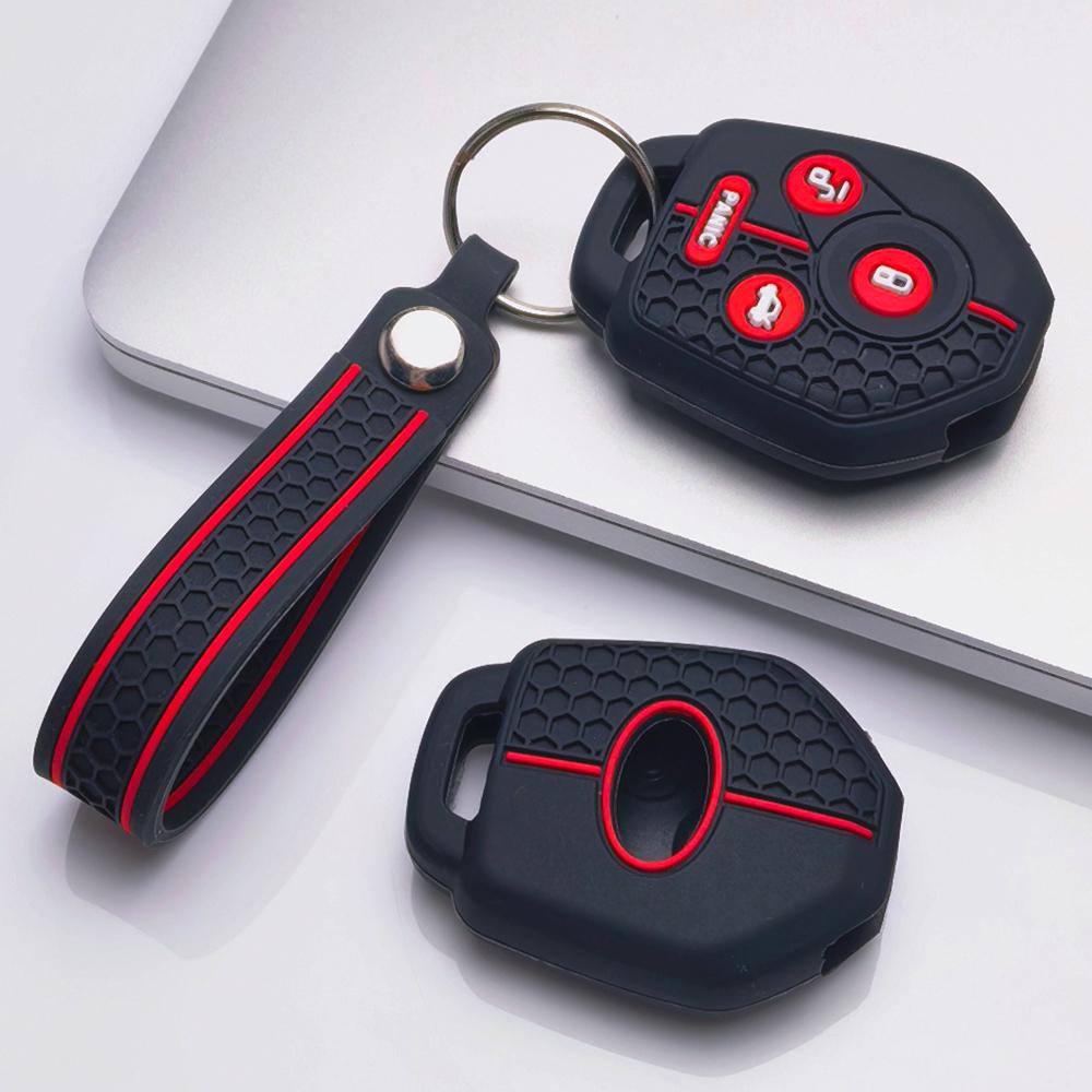 Key Shell Cover for Subaru Crosstrek Forester Impreza Legacy Outback Tribeca WRX STI with Keychain Anti-Scratch Surface Shockproof Structure