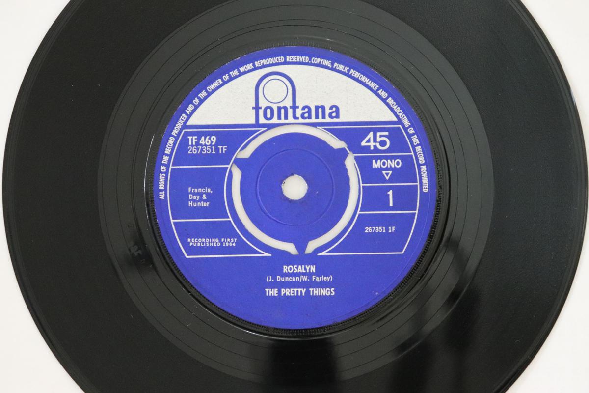 

7inch Record PRETTY THINGS - Rosalyn TF469 Fontana 1964 UK Rock Used