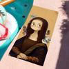 Oil painting  L-Leonardo D-Da Vinci M-Mona Lisa Towel Drying Bath Towel Applicable To Light Swimming Camping Yoga Beach Out