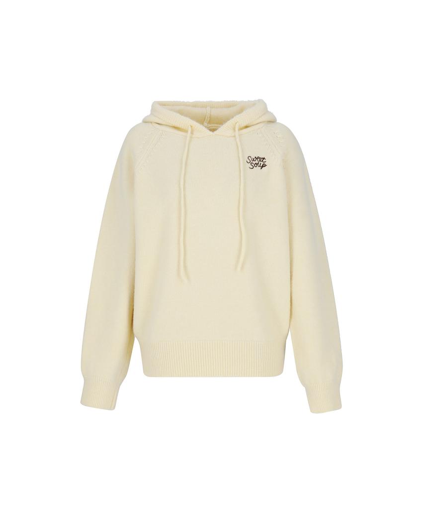 SWEET SOUP Hoodie Embroidered Knit (Wbalkf3)