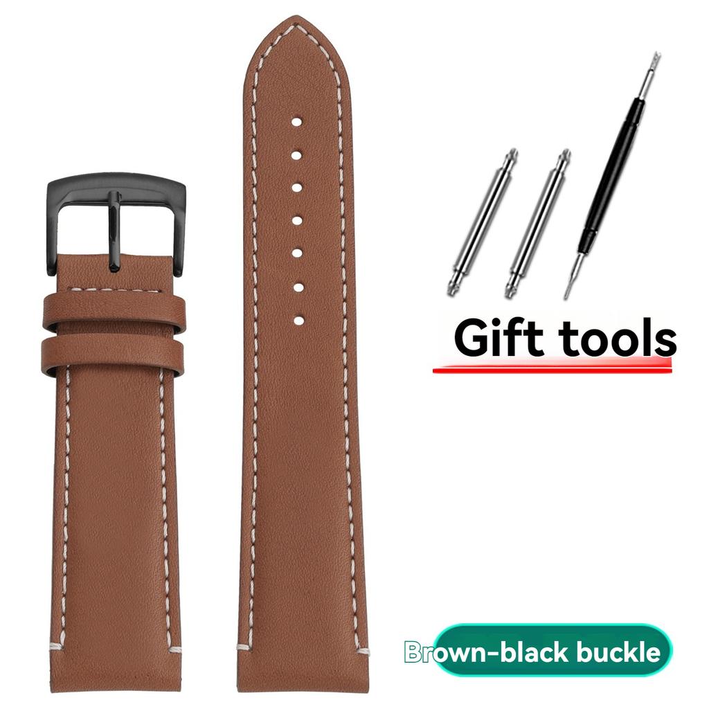 For Mido Navigator M026 Strap Genuine Leather M026430A Men's Brown Watchband Ome-ga Wristband Pin Buckle Bracelet 22x20mm
