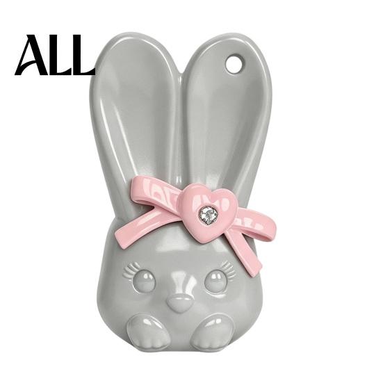 Stylish Accessory for Daily Use Bunny Can Opener Keychain, Cute Bow Rabbit Bottle Pendant, Portable Easy One Click Tab Beverage Keyring Outdoor