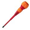 Ball Grip Insulated Screwdriver - 6x100 (1/4 Inch X 4 Inch) No.200 200S6100 Black