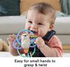 Fisher-Price Squeeze & Shake Chewy Sea Otter Baby Teething Toy Rattle for Ages 3 Months and Up (HJW12)