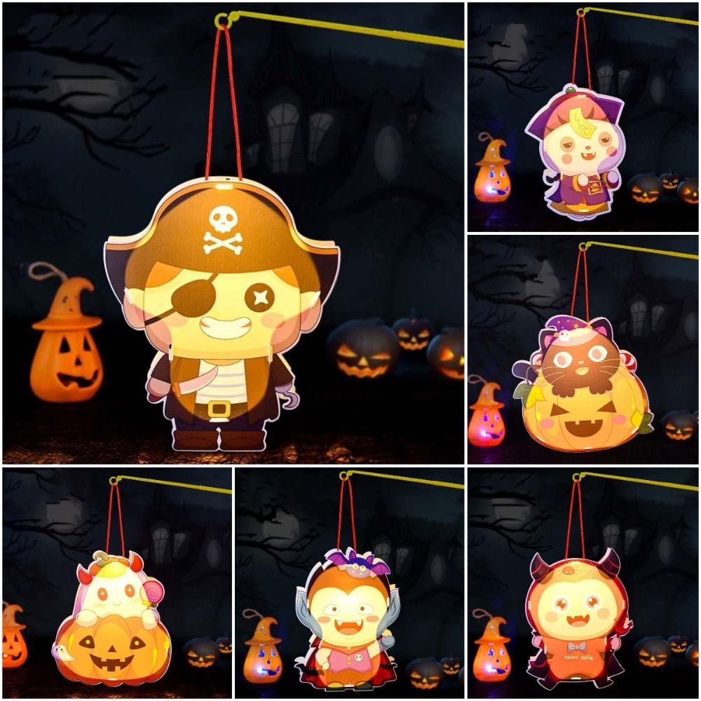 

Светящийся Хэллоуин Тыквенный Фонарь Ручной Работы Призрачный Фестивальный Фонарь Детский Сад