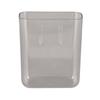 Adhesive Storage Bin Transparent Plastic Wall Mounted Floating Storage Holder Desk Organizer for