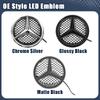 FHP3   For Benz AMG Car Front Grill Logo Light Mirror Face LED Badge For Mercedes Benz 08-14 B-Class W245 B180 C-Class W204 C200 C250 C
