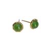 Tichiya S925 Sterling Silver Jade Earrings - Chinese Style Retro with High-End Feel