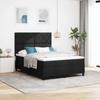 Boxspring Bed with Headboard Black 140 x 190 cm Fabric