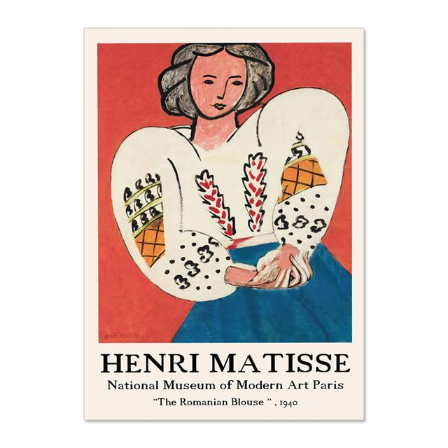 Classic Matisse Woman Playing The Piano Canvas Paiting Wall Art Prints And Posters Wall Pictures For Living Room Home Décor No Frame