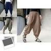 Men Retro Casual Cotton Harem Japanese Trousers With Comfortable Linen Fabric For Stylish Everyday Wear