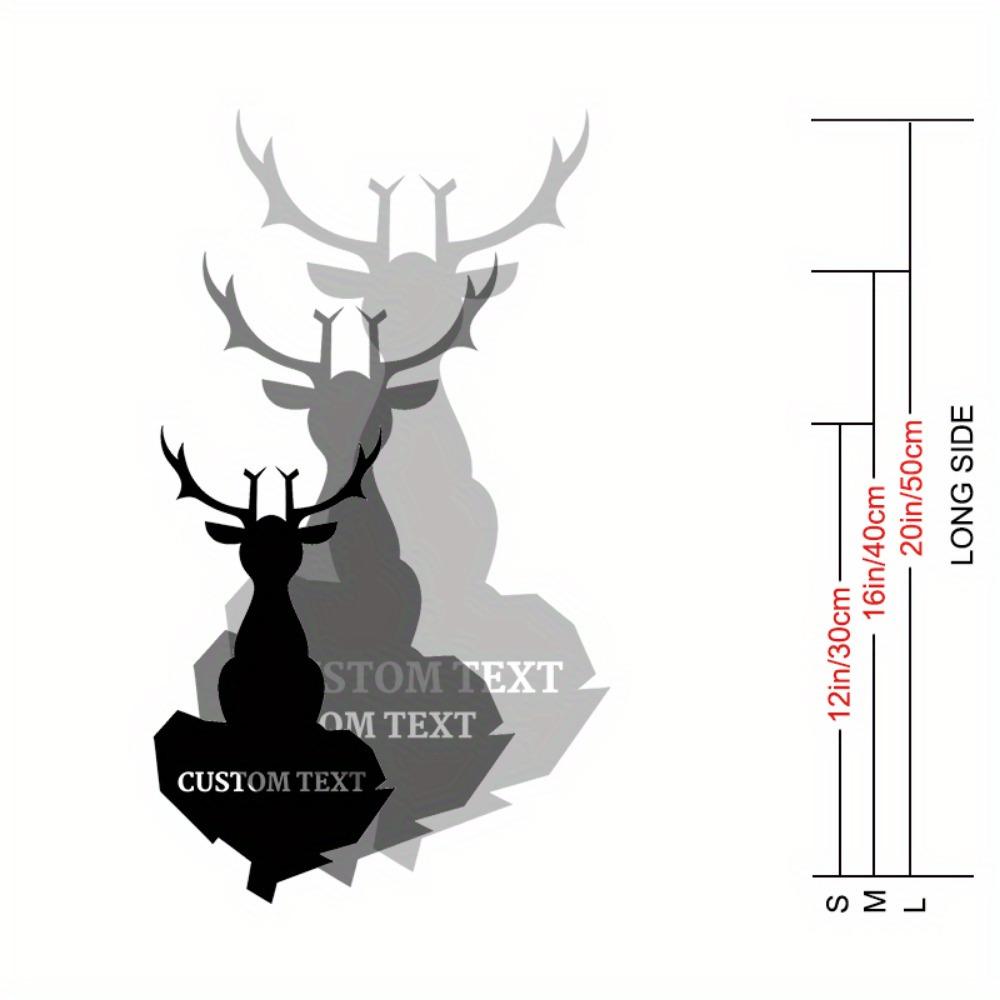 

Exquisite Personalized Antique Deer Head Metal Wall Decor All Weather Garden Art Charming Gift 30CM