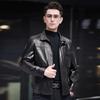 Genuine leather jacket men's autumn and winter first layer cowhide lapel middle-aged men's autumn men's leather jacket