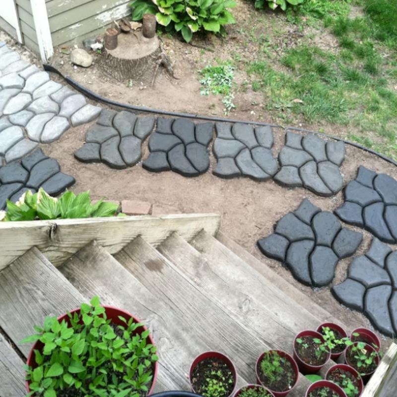 Zahradní podlahová dlažba, forma na dlažbu, DIY ručně dlažební cementový kámen, silniční cesta