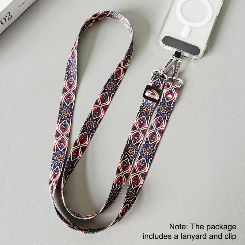 Adjustable Mobile Phone Lanyard Crossbody Neck Strap Hanging Cord Key Anti Loss Rope With Gasket Universal For All Phone Case