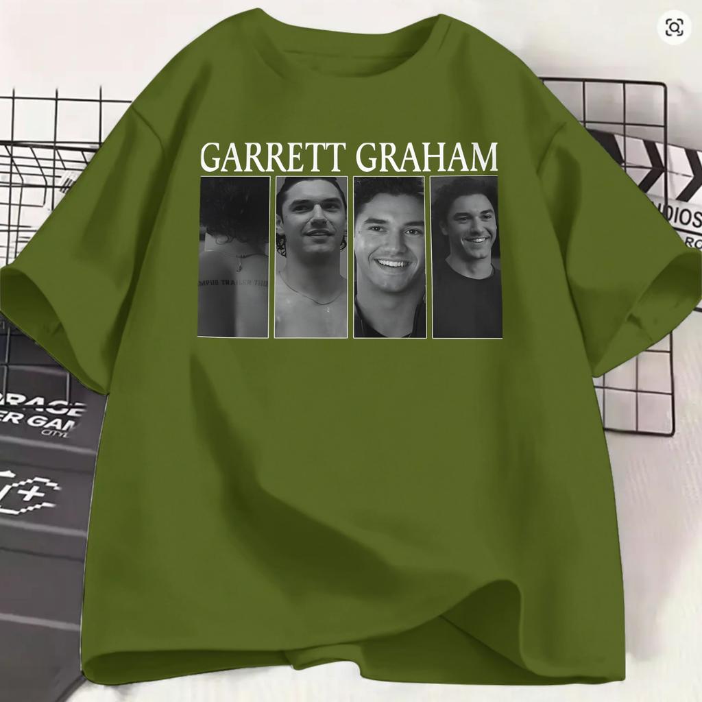 Offcampus Tshirts For Unisex Garret Graham Funny Pure Cotton Tee Shirt Round Collar Short Sleeve T Shirt Graphic Printed Clothing
