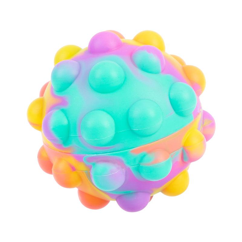 In Stock Decompression Ball 3D Spherical Rodent Pioneer Bubble Ball Pressing Toy Pinch Music Children's Decompression Toys Wholesale