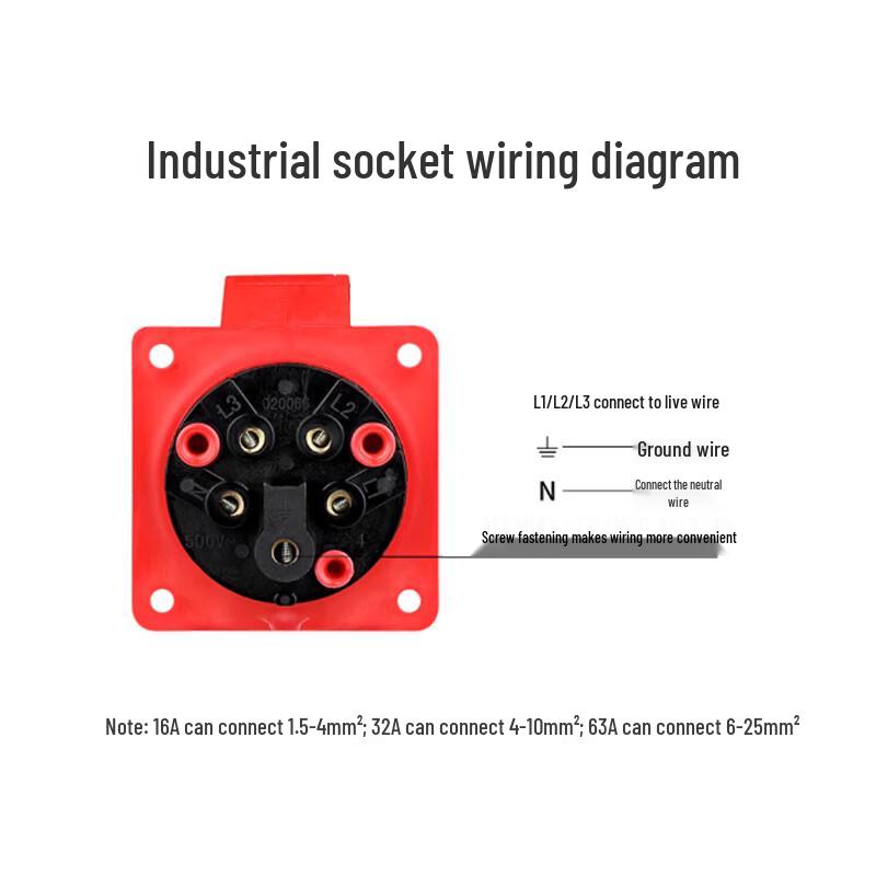 TOWE 16A 3-Pin Industrial Male Power Plug