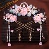 Tassel Hanfu Hair Stick Pearl Flower Hair Comb Chinese Style Hairpin Set  Hairstyle Design Tool