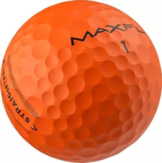 2025 Maxfli Golf Balls Straightfli Golf Balls Straight Fly Balls Hard To Curve Rules Compliant (Matte Orange) [Used]