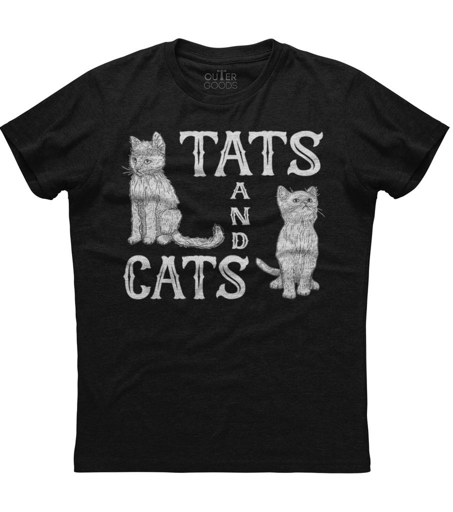 Tats And Cats Kitten Tattoo Lover Gift Funny Unisex T-Shirt