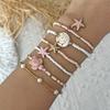 Bohemian Zeester Schildpad Schelp Kralen Armband Set voor Vrouwen Handgemaakt Meerlaags Gestapelde Armbanden Zomer Strandfeest Sieraden