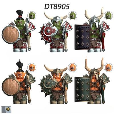 Mattoncini Modello Orchi Medievali Mini Compatibili Assemblaggio Action Figure Puzzle Cartone Animato Blocchi da Costruzione Giocattolo Regali di Compleanno DT8905