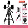 Multifunctional Mobile Streaming Tripod with Beauty Fill Light for Outdoor Videos & Selfies