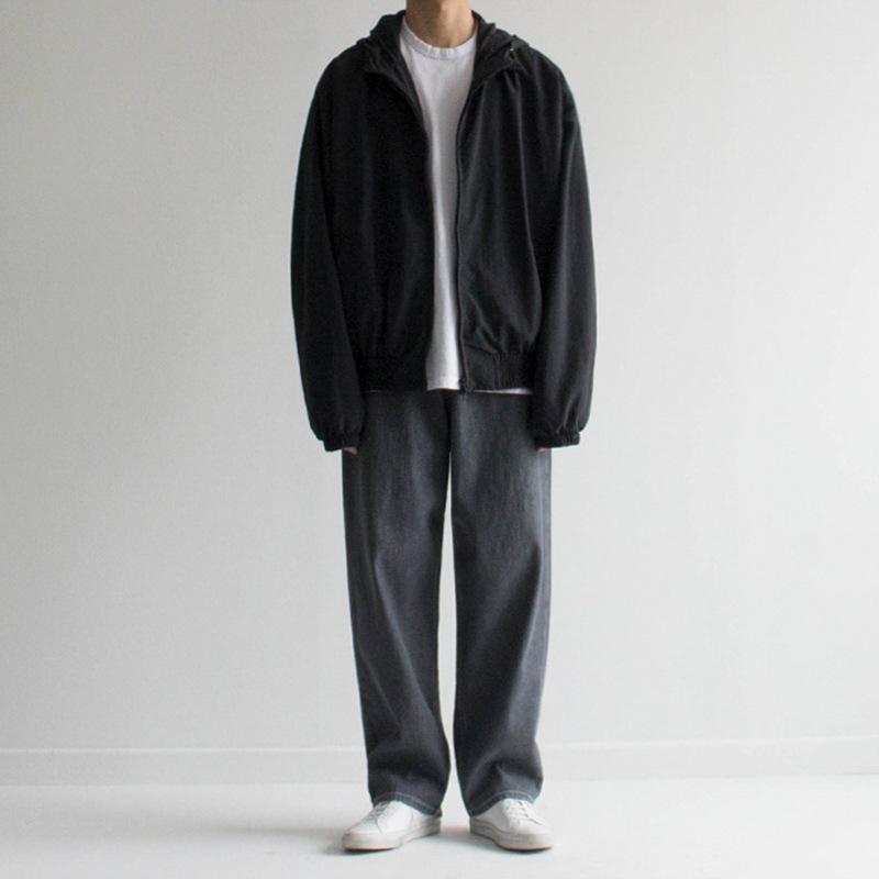 Podzimní pánská bunda Korejský styl Trendy Všestranná baseballová uniforma Ležérní s kapucí Volná Trendy Jarní a podzimní bunda