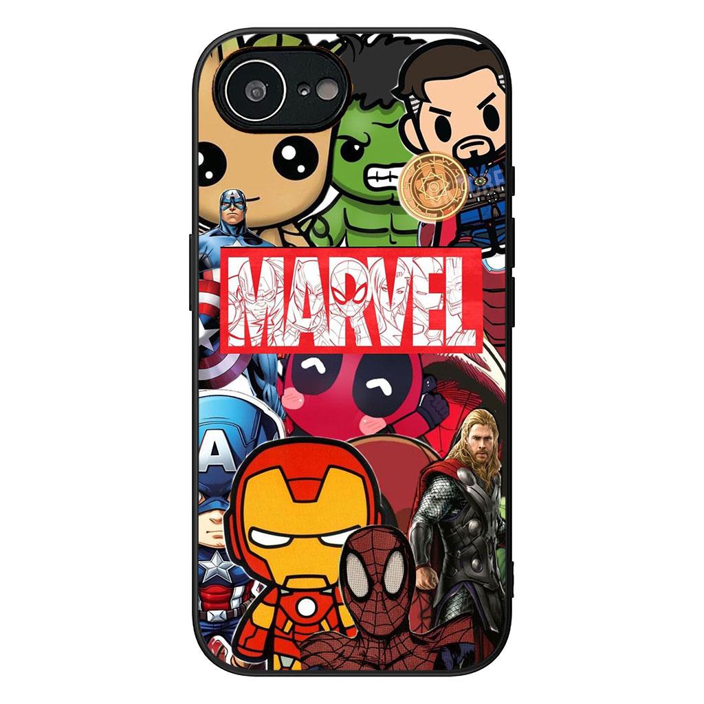 Black Marvel Panther Casing Phone Cover for Samsung Galaxy S22 S21 S20 Fe Ultra S9 Plus + A13 A22 M21 M31 M55 M15 Case