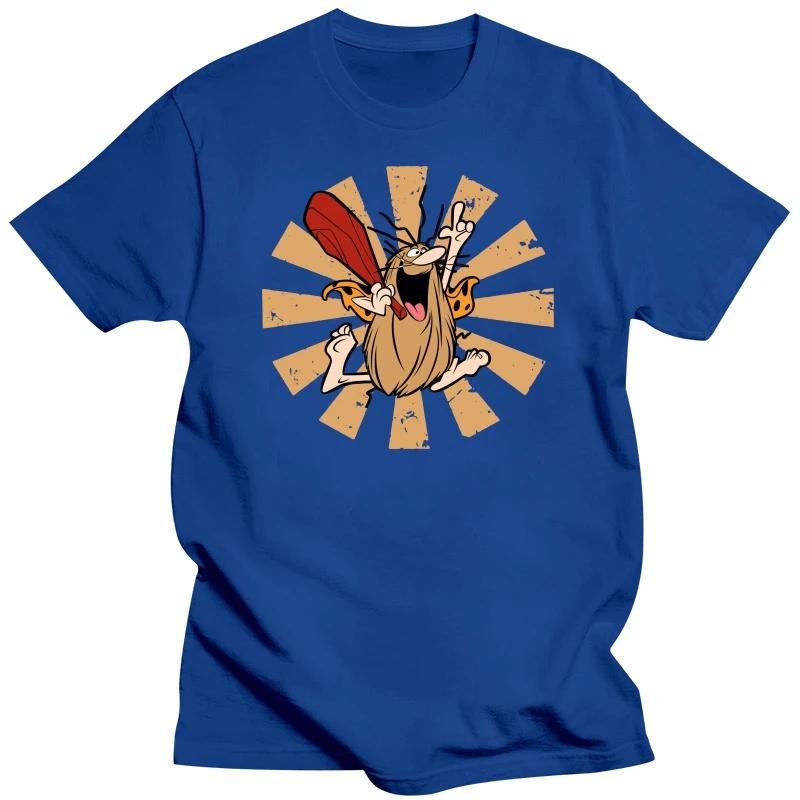 Captain Caveman Cavey 1980s Cartoon Creative TShirt for Men Retro Japanese Round Neck Basic T Shirt Birthday Gifts Tops 6XL