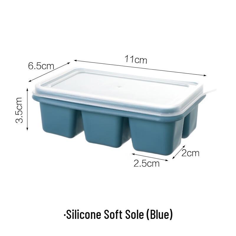 ZISIZ Silicone Ice Cube Tray with Lid