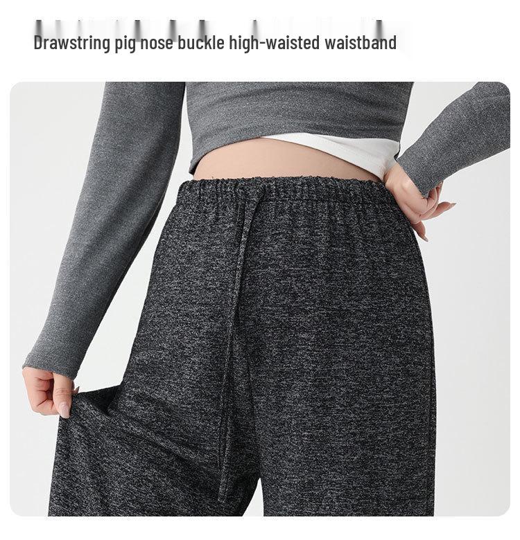 Spring 2025 Korean Maternity Wide-Leg Pants