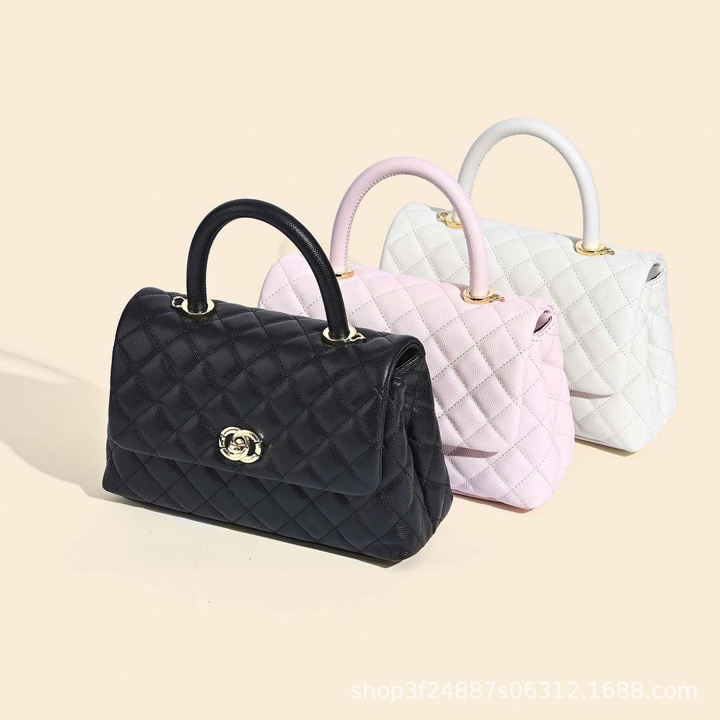 Retro-Tasche Damen neue kleine duftende Wind-Diamant-Tasche große Kapazität Handtasche trendige Damen-Tasche Mode Schulter-Umhängetasche
