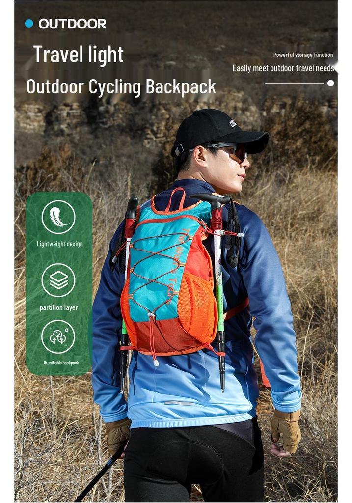 Ultra-Lightweight Double Shoulder Cycling & Hiking Backpack for Outdoor Adventures
