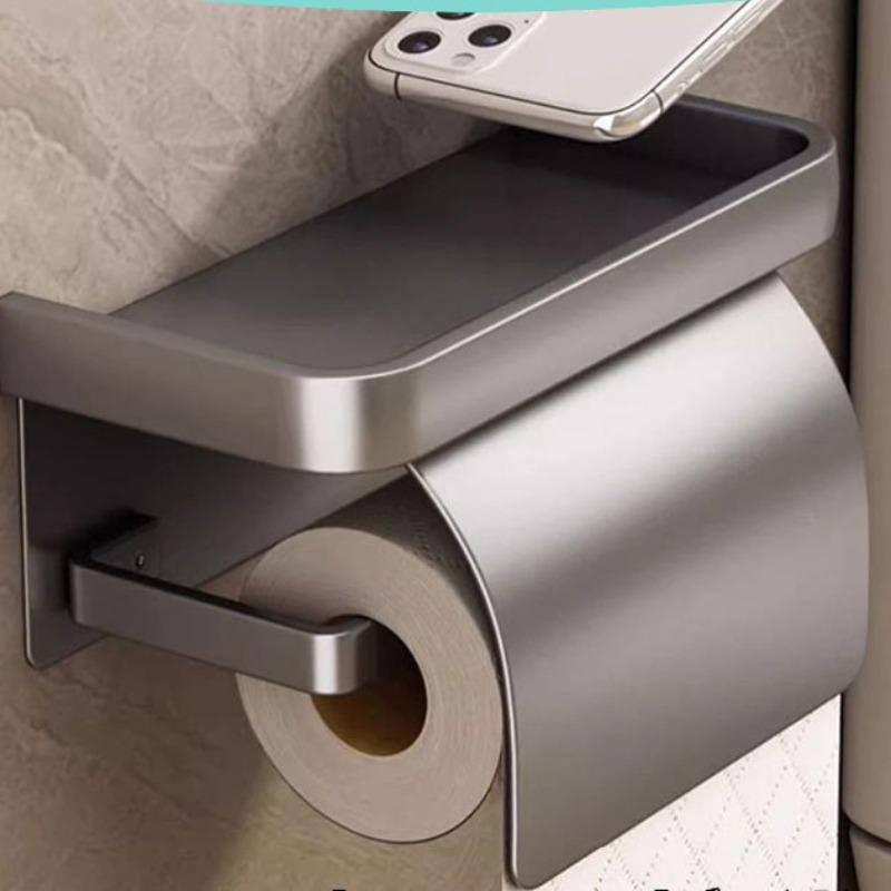 Badezimmer-Papierspender Bohrlos Wasserdicht Wandmontierte Taschentuchbox Rollenhalter Toilettenpapierhalter