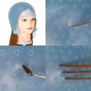 BEPAN Cuffia Riutilizzabile in Silicone per Colorazione e Meches con Gancio in Metallo Strumento Resistente al Calore per Tinture per Capelli Cuffiette per Tipping da Salone